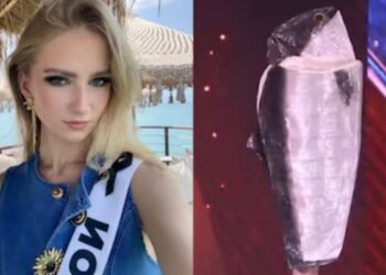 Video VIRAL: Noruega sorprendió con traje típico inspirado en un salmón en el Miss Universo