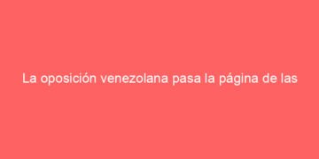 La oposición venezolana pasa la página de las elecciones de 2024 y se prepara para las próximas